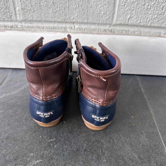 Sperry Kids Boots in Brown and Blue - Picture 5 of 16